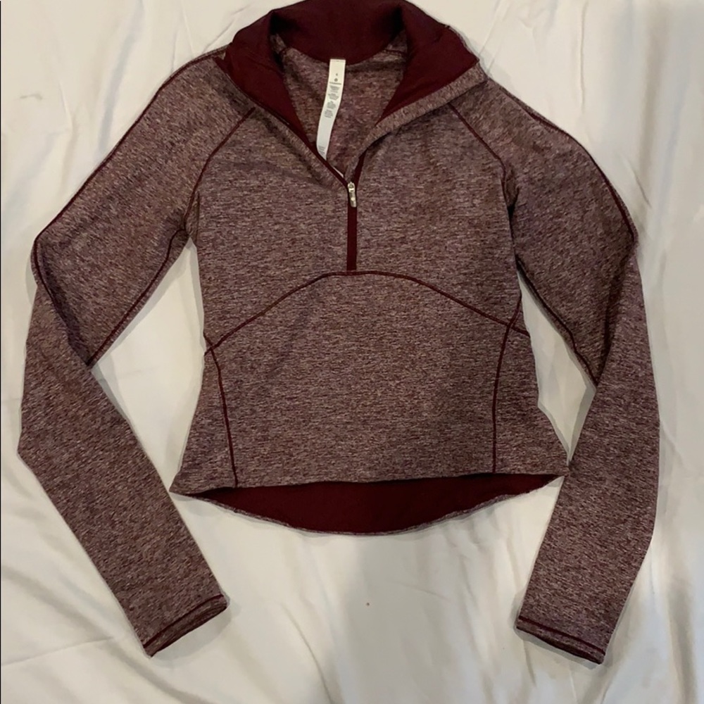 Cropped half zip